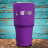Softball Love Coated Drinkware