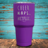 Cheer Naps Netflix Coated Drinkware