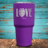 Police Love Simple Coated Drinkware