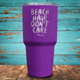 Beach Hair, Don't Care Coated Drinkware