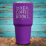 Yoga Coffee Books Coated Drinkware