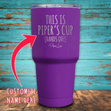 This is Your Cup (Custom Name) Coated Drinkware