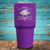This Coffee Tastes Crappie Coated Drinkware
