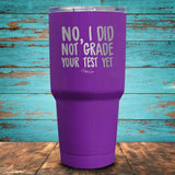 No I did not grade your test yet Coated Drinkware