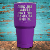Girls Just Wanna Have Fun Damental Rights Coated Drinkware