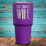 State Trooper Wife Coated Drinkware