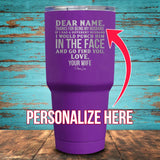 Dear Husband (CUSTOM) Coated Drinkware