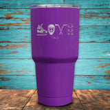 Hockey Love Coated Drinkware