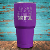 I Love Drunk Me Coated Drinkware