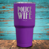 Police Wife Coated Drinkware