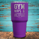 Gym Naps Netflix Coated Drinkware