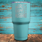 World's Okayest Husband Coated Drinkware