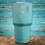 Kitten My Nurse On Coated Drinkware