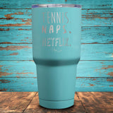 Tennis Naps Netlfix Coated Drinkware