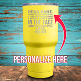 Dear Husband (CUSTOM) Coated Drinkware