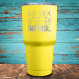 I Love Drunk Me Coated Drinkware