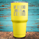 My weekend is all Booked Coated Drinkware