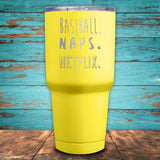 Baseball Naps Netflix Coated Drinkware