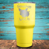 Gettin Piggy With It Coated Drinkware