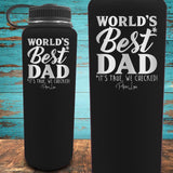 World's Best Dad Coated Drinkware