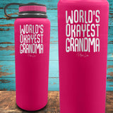 World's Okayest Grandma Coated Drinkware