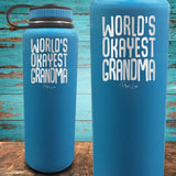 World's Okayest Grandma Coated Drinkware