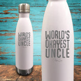 World's Okayest Uncle Coated Drinkware